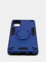 Синий чехол Samsung Galaxy A41, Самсунг Галакси А41 противоударный с подставкой