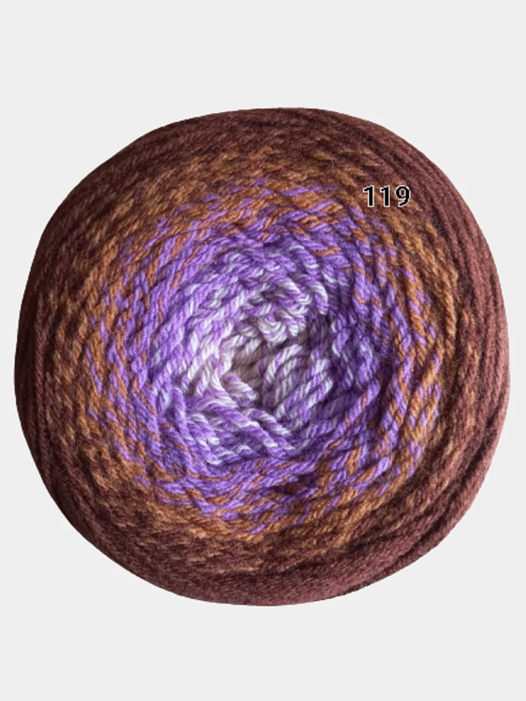 Коричневый пряжа Yarnart Flowers Merino, 590 м, 225 г
