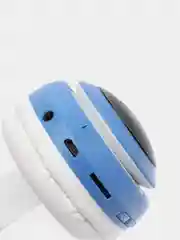 Синий беспроводные Bluetooth-наушники STN-28, с кошачьими светящимися ушками, детские