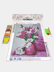 Красный алмазная мозаика вышивка 30 х 40