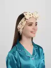 Бежевый меланж повязка на голову