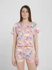 Розовый пижама женская, с единорогом