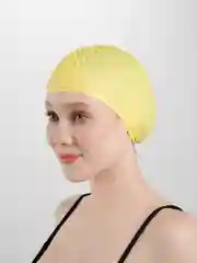 Лимонный силиконовая шапочка для плавания