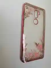 Силиконовый чехол Xiaomi Mi 5s Plus, прозрачный, с окантовкой и стразами