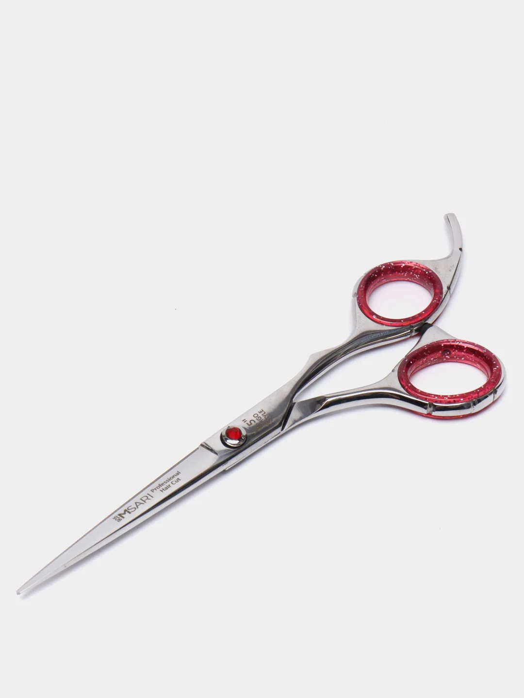 Красный парикмахерские ножницы прямые, эргономичные, 5.5" Misari 905