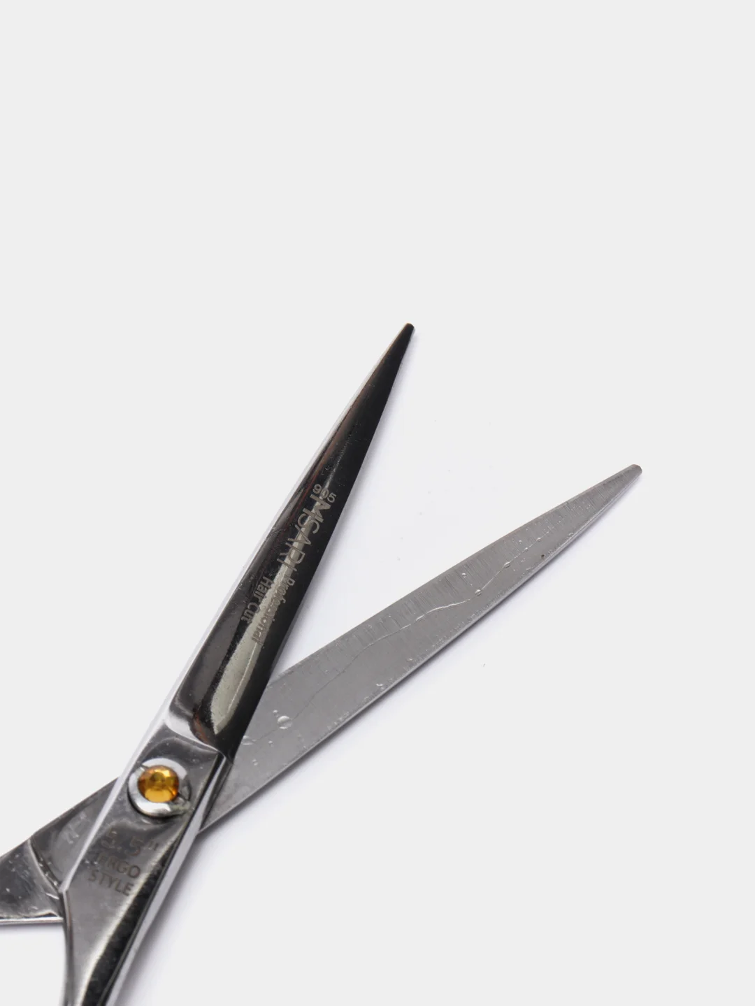 Золотой парикмахерские ножницы прямые, эргономичные, 5.5" Misari 905