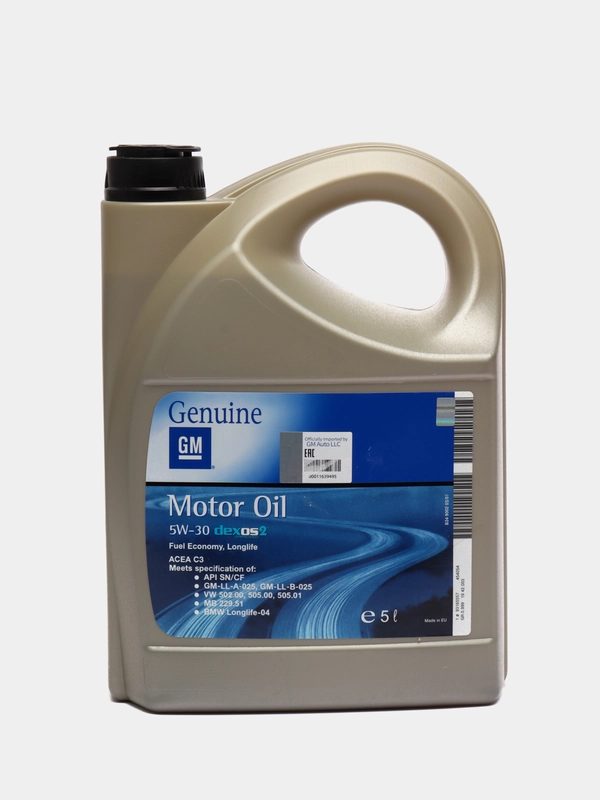 Моторное масло 5W-30 Dexos 2, синтетическое, 1 и 5 л
