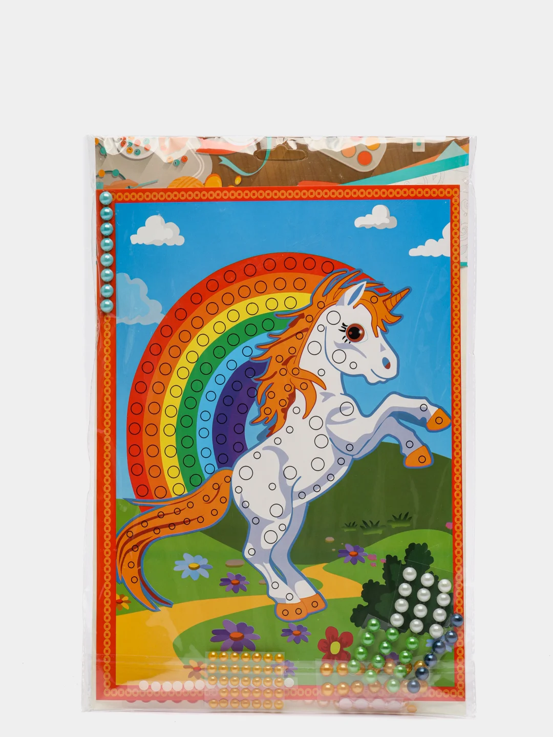 Аппликация жемчужными стразами, 33*22 см