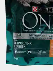 Сухой корм Purina ONE для взрослых кошек, с курицей и цельными злаками, 200 г