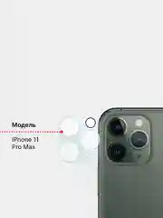 Зеленый защитное стекло на камеру iPhone 11 / 12 / 13 / 14