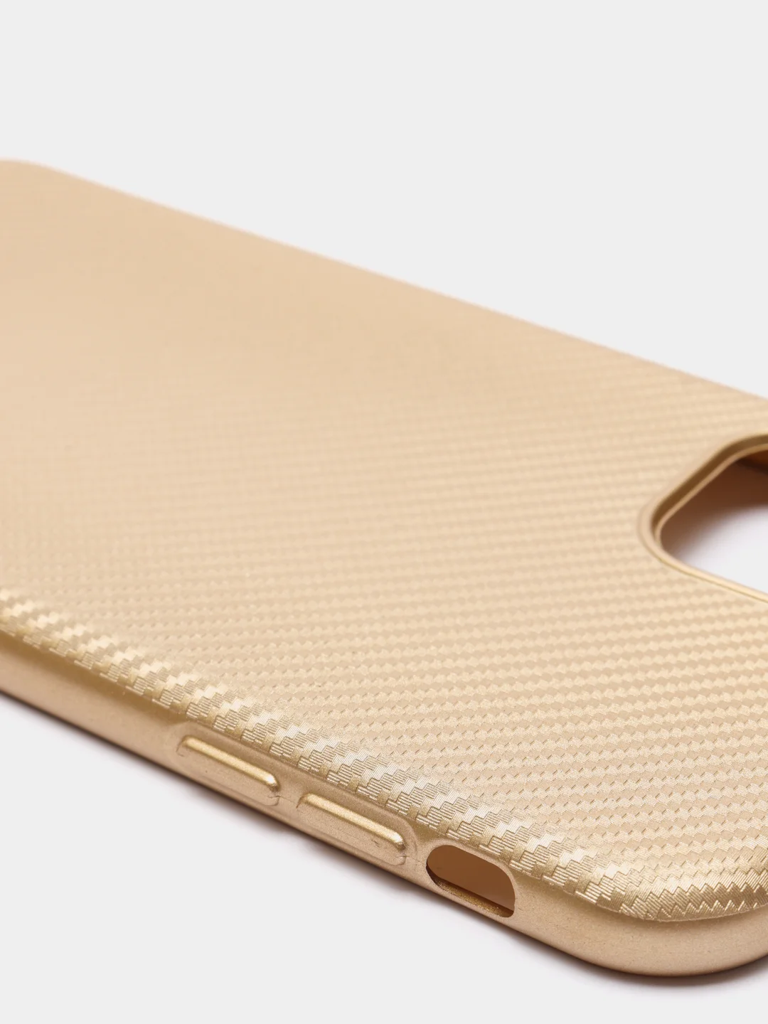 Золотой силиконовый карбоновый чехол на iPhone 6, 6S / 7, 8 / 7 Plus, 8 Plus / X, XS / XR / XS Max / 11 / 11 Pro