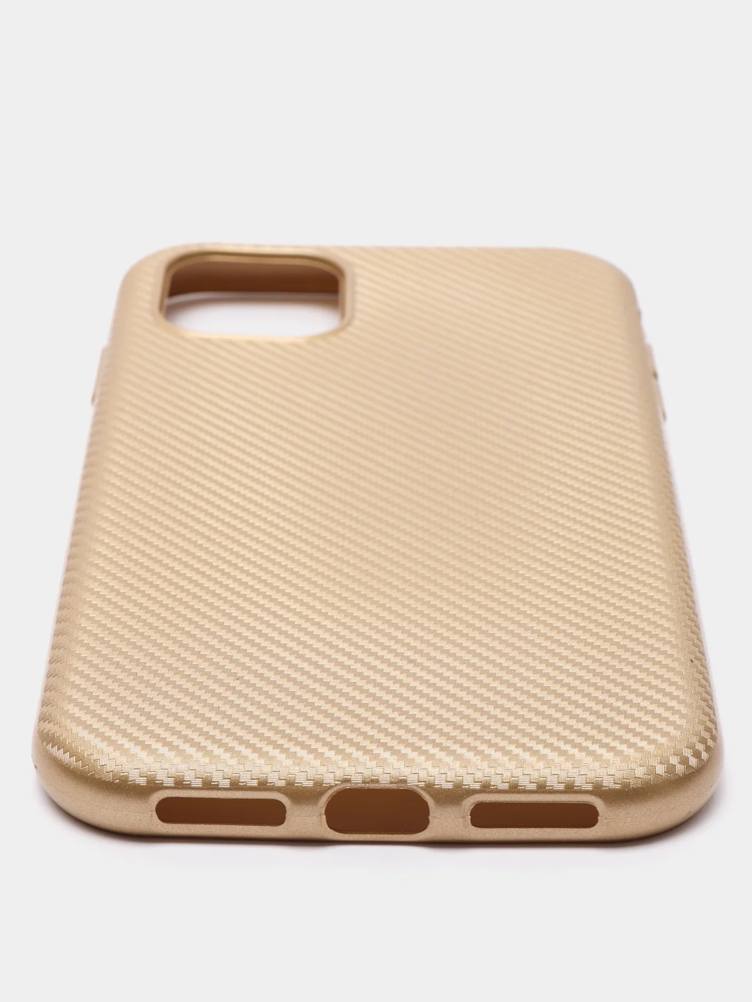 Золотой силиконовый карбоновый чехол на iPhone 6, 6S / 7, 8 / 7 Plus, 8 Plus / X, XS / XR / XS Max / 11 / 11 Pro