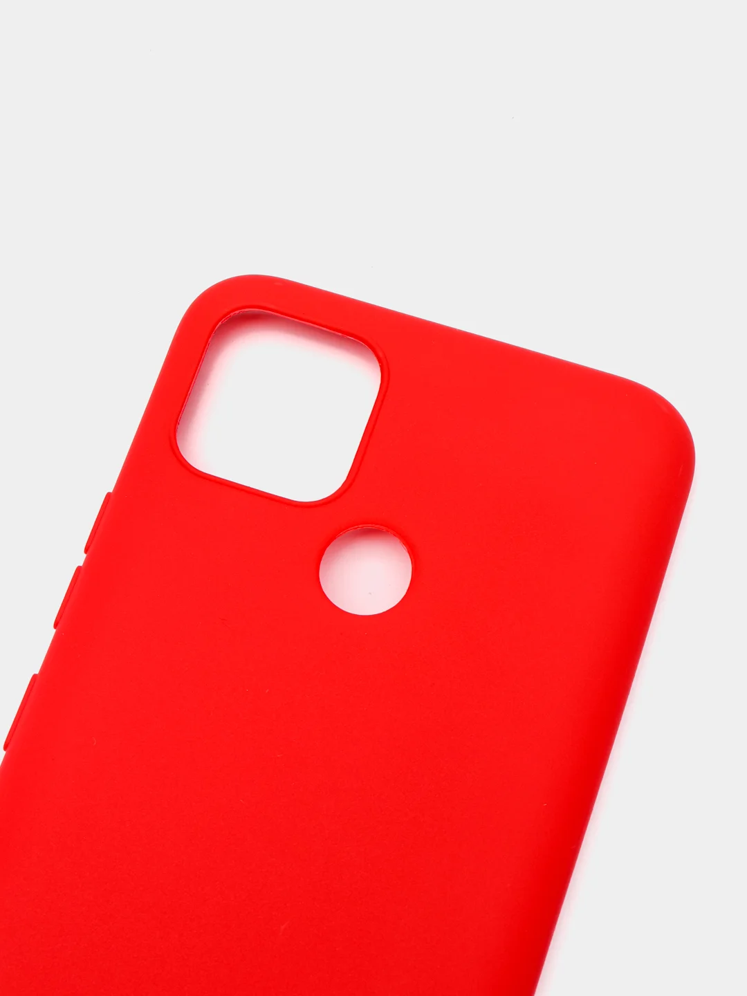 Красный чехол Realme C21Y, Realme C25Y Реалми С21У / С25У силиконовый цветной матовый, прозрачный