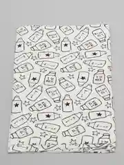 Молочный ткань кулирка, трикотаж, хлопок карде плотность 180г/м, ширина 200см длина 70см "молоко"