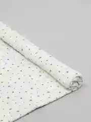 Молочный ткань кулирка, трикотаж, хлопок карде плотность 180г/м, ширина 200см длина 70см "звёзды"
