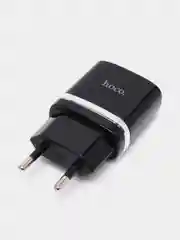 Черный сетевая зарядка для MICRO-USB 2.4A Hoco C12 / зарядное устройство 2xUSB
