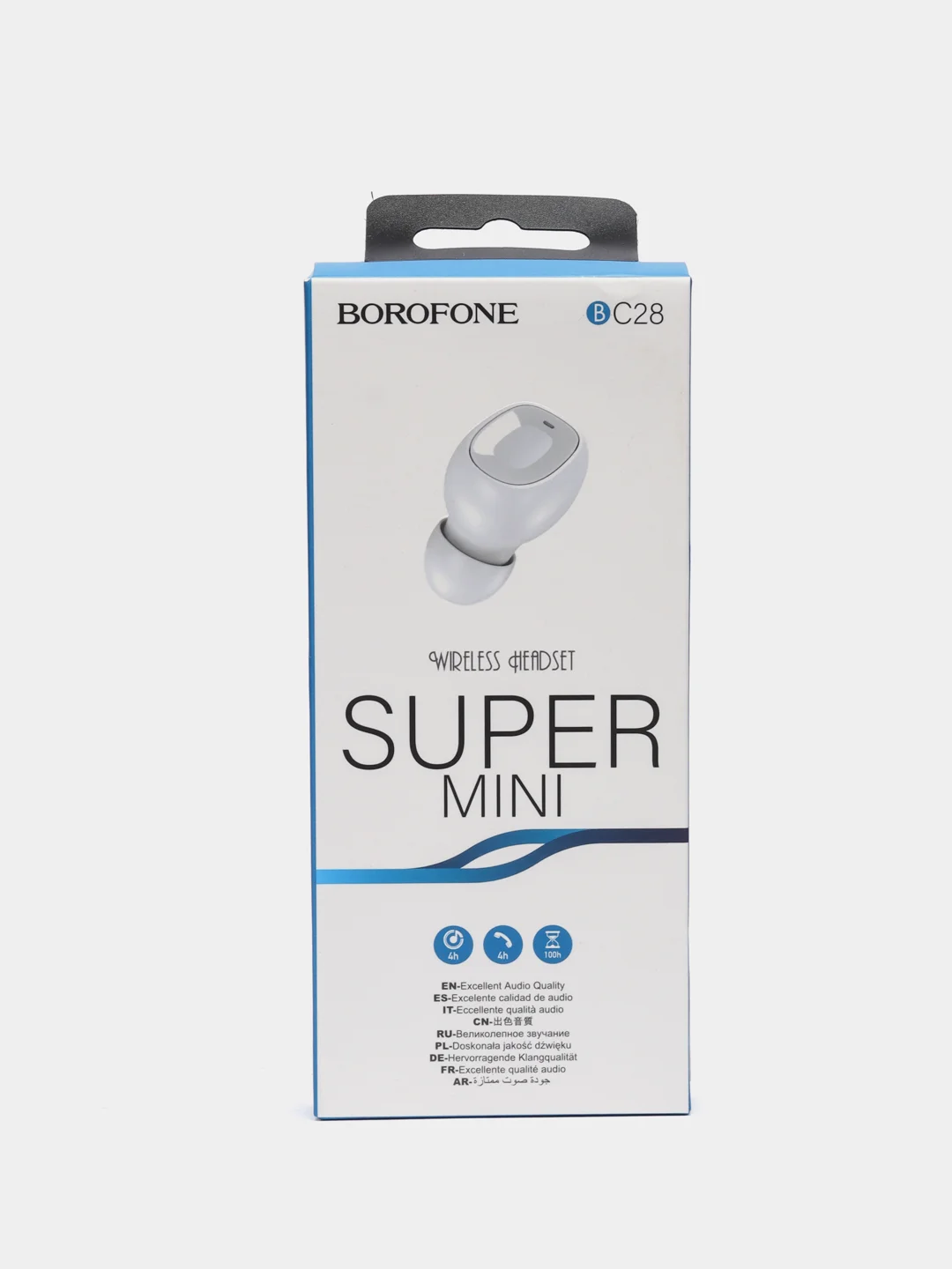 Белый беспроводная вакуумная Моно Bluetooth-гарнитура, с микрофоном, Borofone BC28