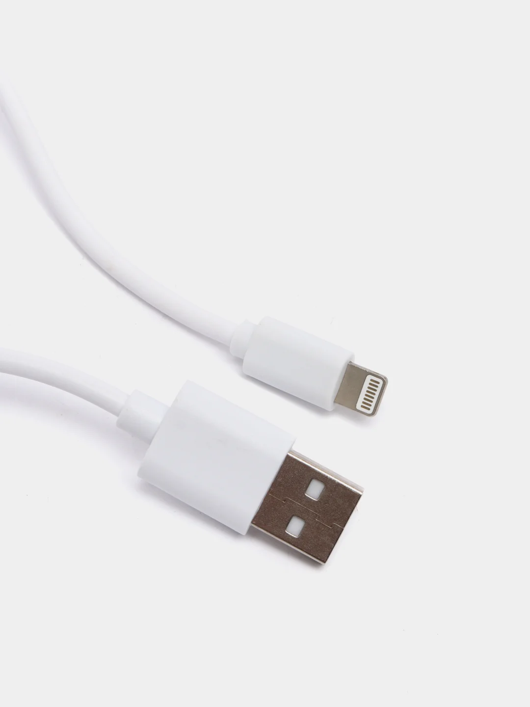 Белый кабель USB 2.4A Type-C / Apple 8-pin 1 м, быстрая зарядка, для iPhone, More choice K13i