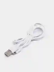 Белый кабель USB 2.4A Type-C / Apple 8-pin 1 м, быстрая зарядка, для iPhone, More choice K13i