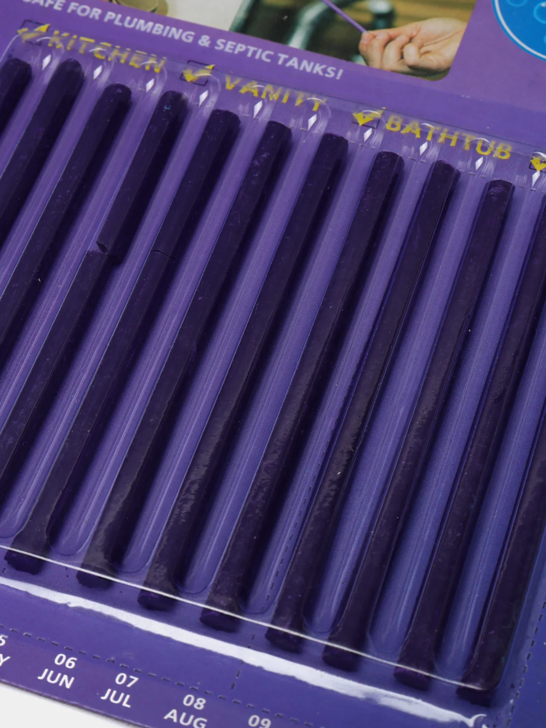 Фиолетовый палочки Sani Sticks для прочистки водосточных труб