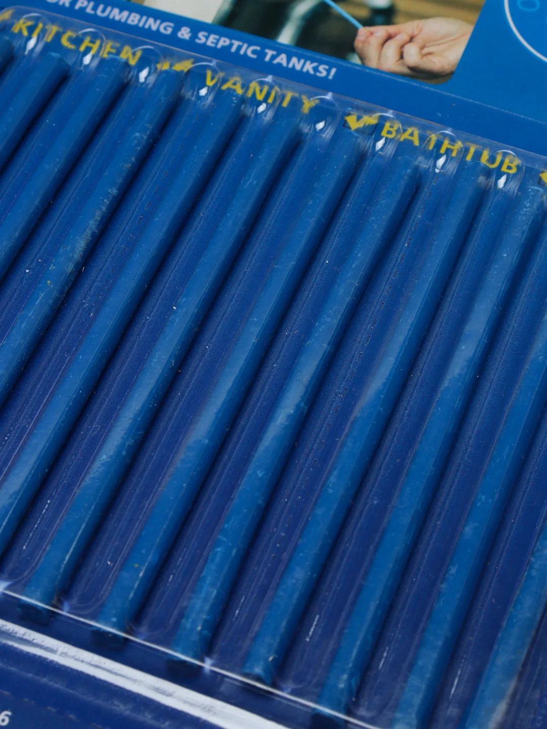 Синий палочки Sani Sticks для прочистки водосточных труб