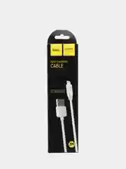 Белый кабель Lightning 8-pin, 2,1A, 2,4А, Hoco X1, зарядка для type-c, кабель микро