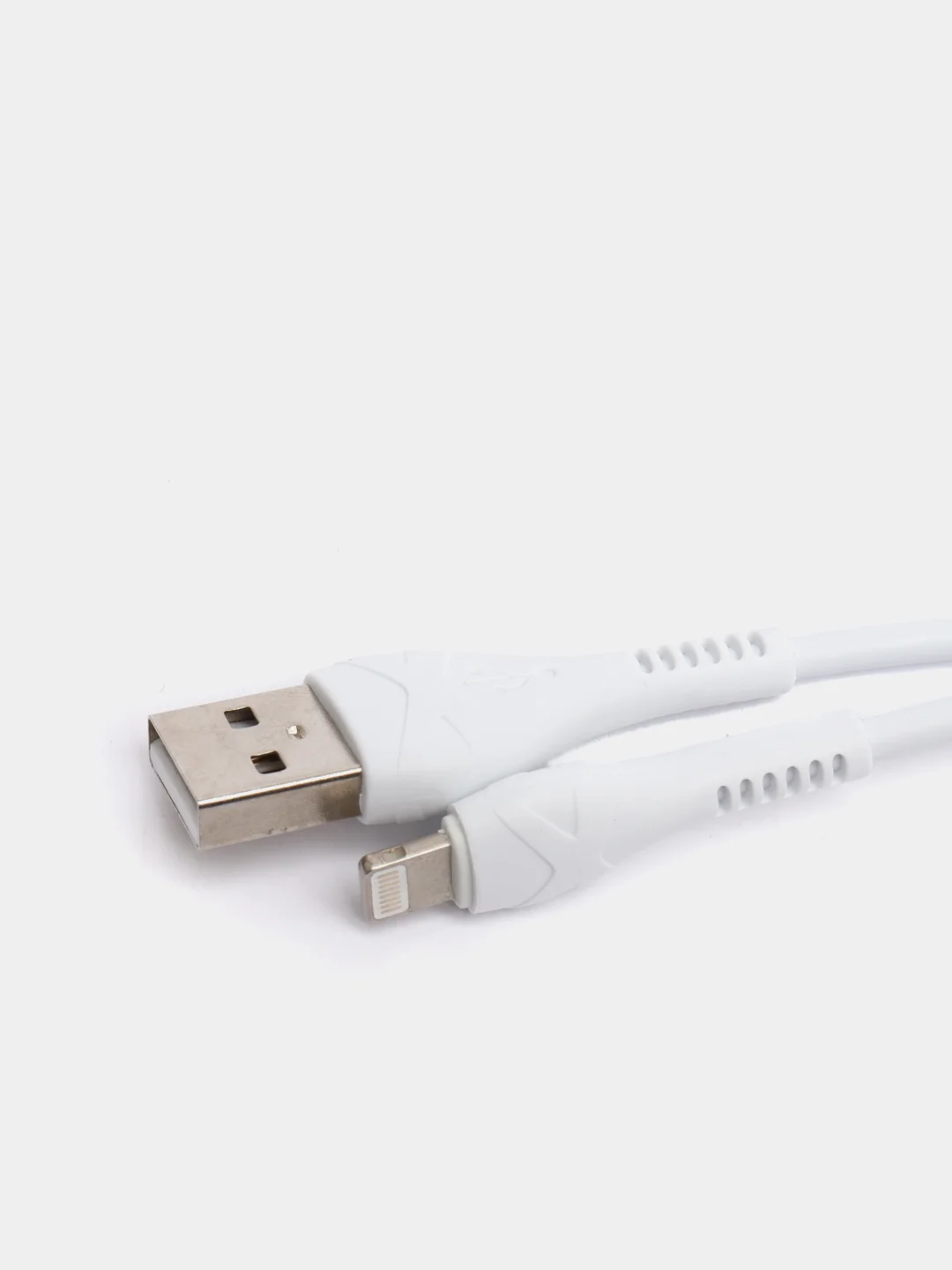 Белый кабель micro USB / Type-C / Lightning 3.0A 1метр для Android, iPhone Hoco X37