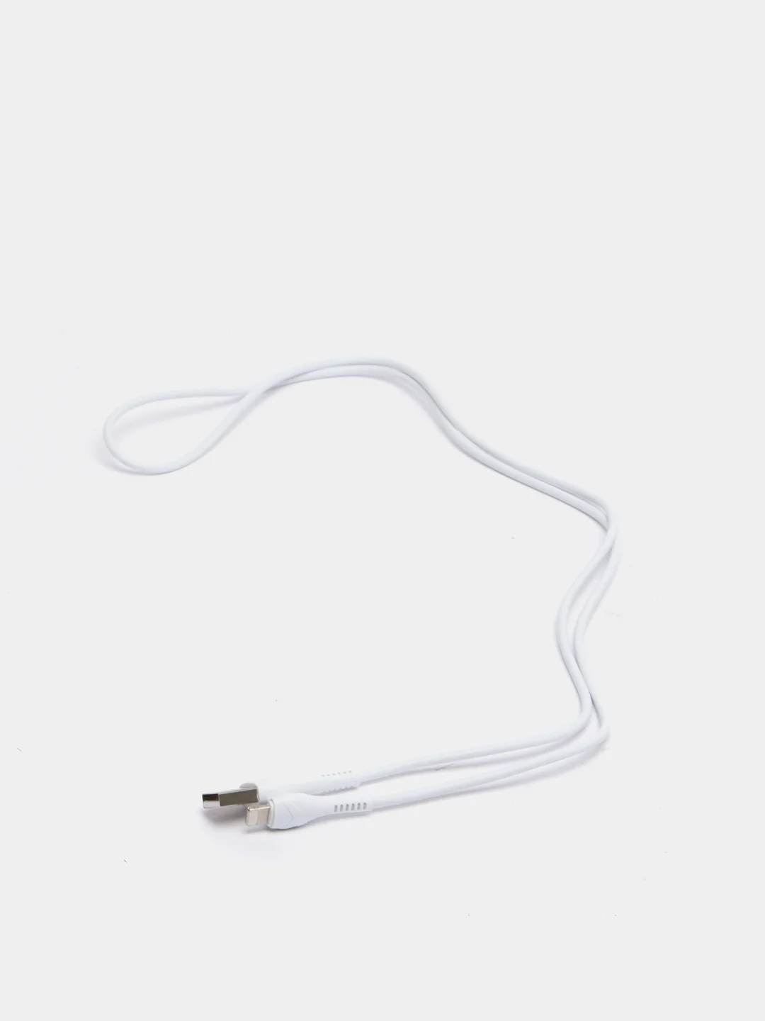 Белый кабель micro USB / Type-C / Lightning 3.0A 1метр для Android, iPhone Hoco X37