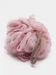Розовый мочалка для тела, массажная, нейлон