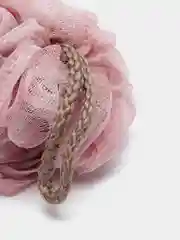 Розовый мочалка для тела, массажная, нейлон