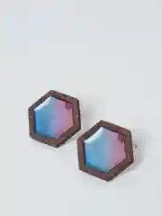 Вишнёвый деревянные шестиугольники рамочки