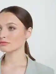 Золотой серьги висячие "Цепочки змейки"