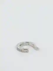 Серьга-кафф, серебряная