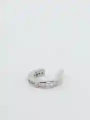 Серьга-кафф, серебряная