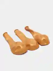 Золотой шар латексный металлик 30 см, 3 шт