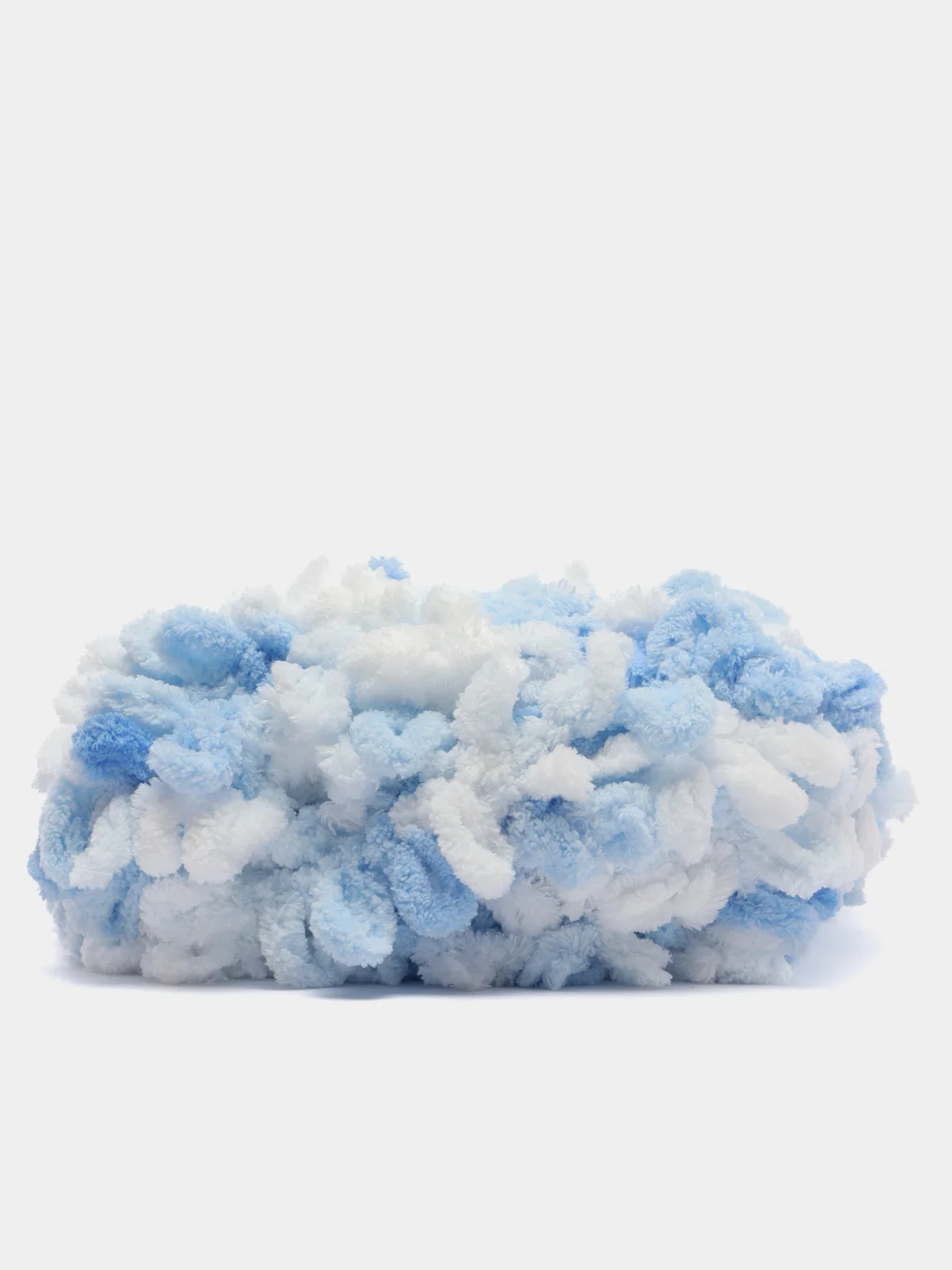Небесно-голубой пряжа Alize Puffy Color, петельки большие, 100 г, 9 м