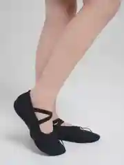 Черный балетки тиковые, чёрные