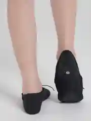 Черный балетки тиковые, чёрные