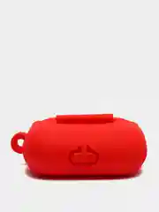 Красный силиконовый чехол для наушников AirPods Pro с карабином