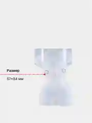 Белый силиконовая форма молд Бюст для заливки свечей