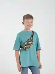 Черный поясная сумка детская весёлые фрукты