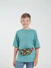 Черный поясная сумка детская весёлые фрукты