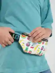 Белый поясная сумка детская весёлые фрукты