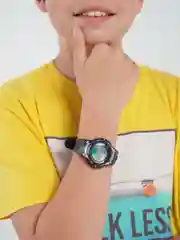 Черный подростковые электронные часы