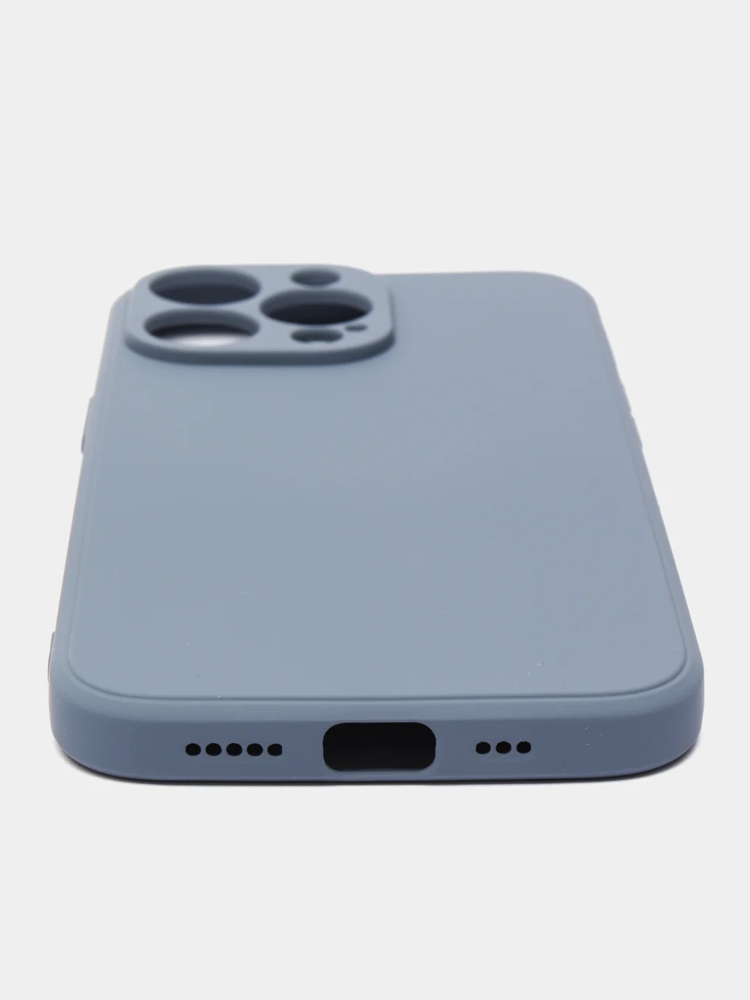 Серый чехол iPhone 11 13 12 Pro Mini силиконовый ( Айфон Про Мини )