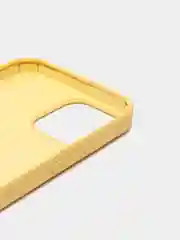 Желтый чехол для iPhone 12 Pro Max 6.7" Silicone Case закрытый низ с логотипом