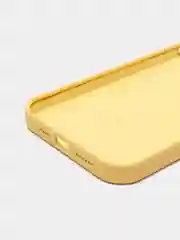 Желтый чехол для iPhone 12 Pro Max 6.7" Silicone Case закрытый низ с логотипом