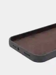 Угольный чехол для iPhone 12 Pro Max 6.7" Silicone Case закрытый низ с логотипом