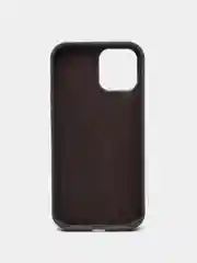 Угольный чехол для iPhone 12 Pro Max 6.7" Silicone Case закрытый низ с логотипом