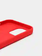 Красный чехол для iPhone 13 Pro Max 6.7" Silicone Case закрытый низ с логотипом